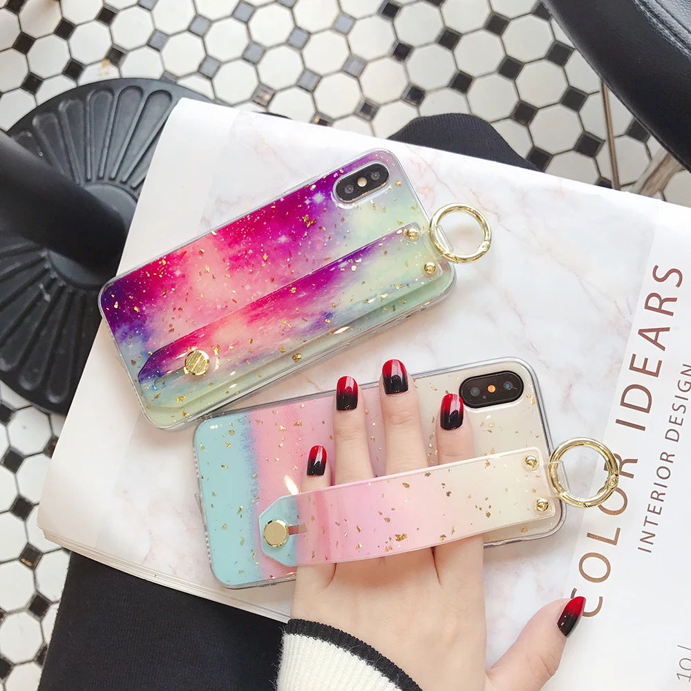 Case For iPhone X Xr Xs Max Cover Glitter Powder Marble  (16)