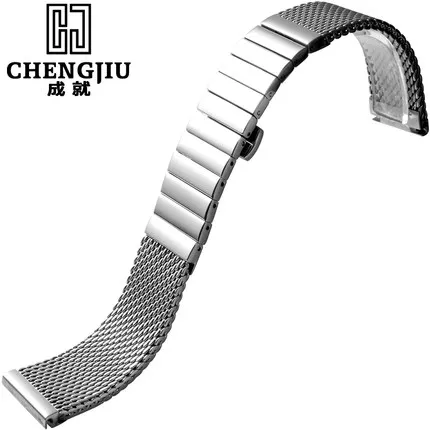 

Woven Steel Strap For Milanese For IWC For Schaffhausen Mesh Bracelet 18 20 22 24 mm Quick Release Interface For Band Man Woman