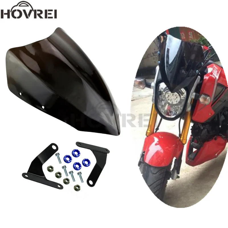 

motorcycle Front headlight Fairing Windshield bracket cover For Honda MSX125 M3 Monkey CF70 DAX CT70 ST70 Z50 A Windscreen