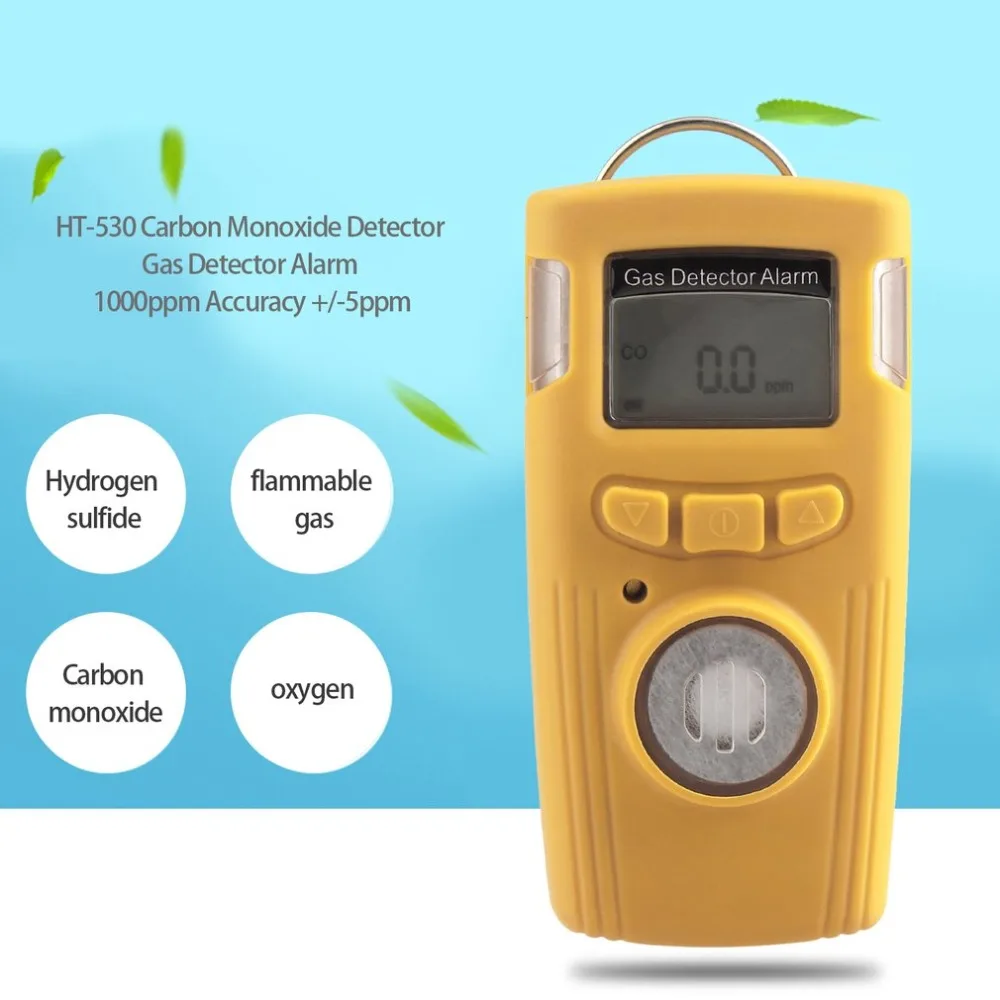 

Portable Mini HT-530 Carbon Monoxide Detector Gas Detector Alarm LCD Electrical CO Gas Tester 1000ppm Accuracy +/-5ppm HOT SALES