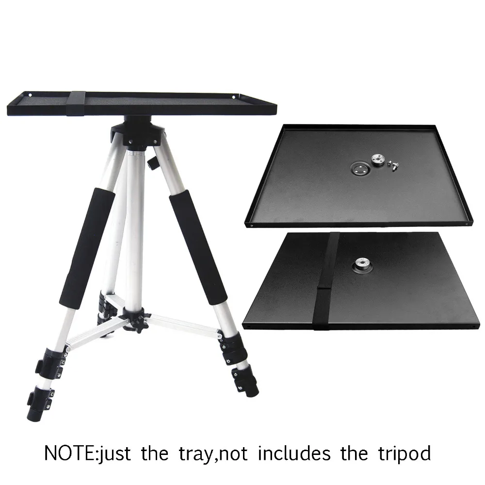 

Besegad 34x24cm Universal Metal Tray Stand Platen Platform Holder for 3/8inch Tripod Projectors Monitors Laptops
