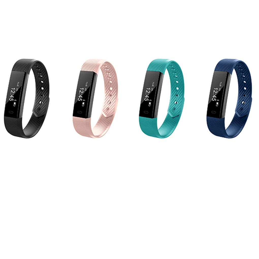 

ID115 Sport Smart Bracelet Fitness Tracker Step Counter Activity Monitor Band Smart Wristband for IOS Android Smartphone