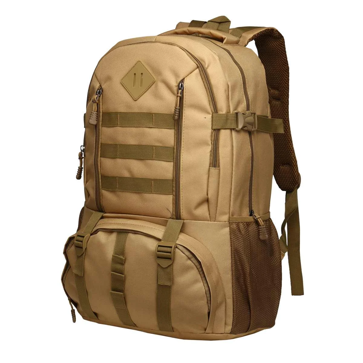 Большой 50л нейлоновый Открытый военный альпинистский Рюкзак Molle спортивный походный рюкзак для кемпинга рюкзак для путешествий альпинизма - Цвет: Khaki