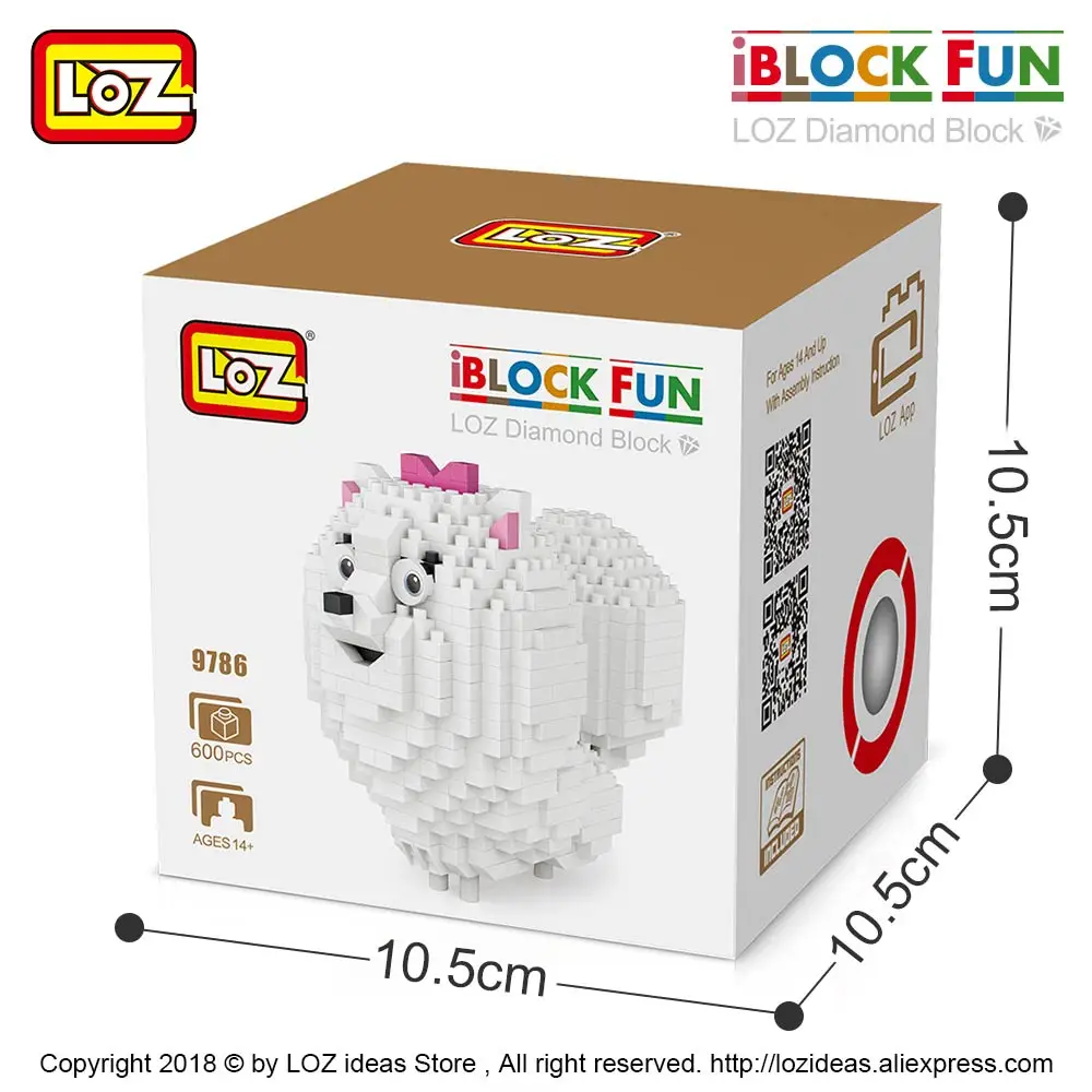 LOZ алмазные блоки милые игрушки строительные фигурки пластиковая сборка