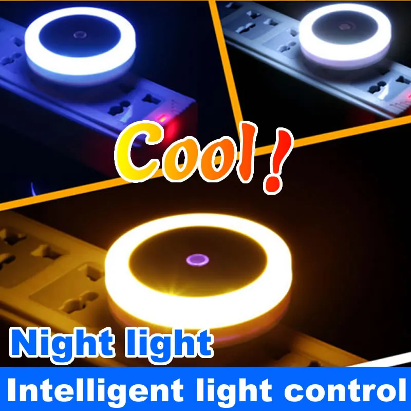 

[VisWorth] Christmas Sensor Activated LED Wall Night Light 0.5W 4 Color Led Light For Kids Bedroom Ac 220V 240V Led Bulbs
