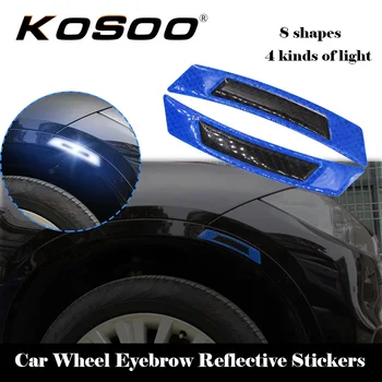 

KOSOO Auto Car Wheel Rim Eyebrow Safety Warning Reflective Strip Stickers Accessories Car-Styling Mouldings For Pontiac G5 G6 G8