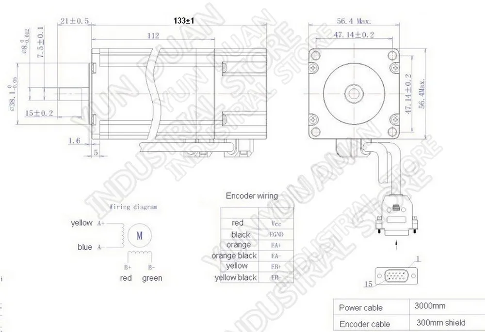 3 шт. 3Nm NEMA23 57 мм DC24-60V замкнутый контур Hybird кодер шаговый двигатель и привод комплект легкий сервопривод для ЧПУ мельница гравировальный станок