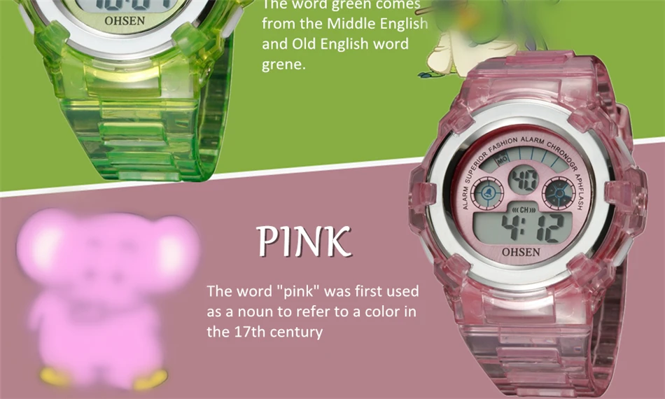 OHSEN Children Watch Fashion Casual Watches Quartz Wristwatches Waterproof Jelly Kids Clock boys Hours girls Students Wristwatch (16)