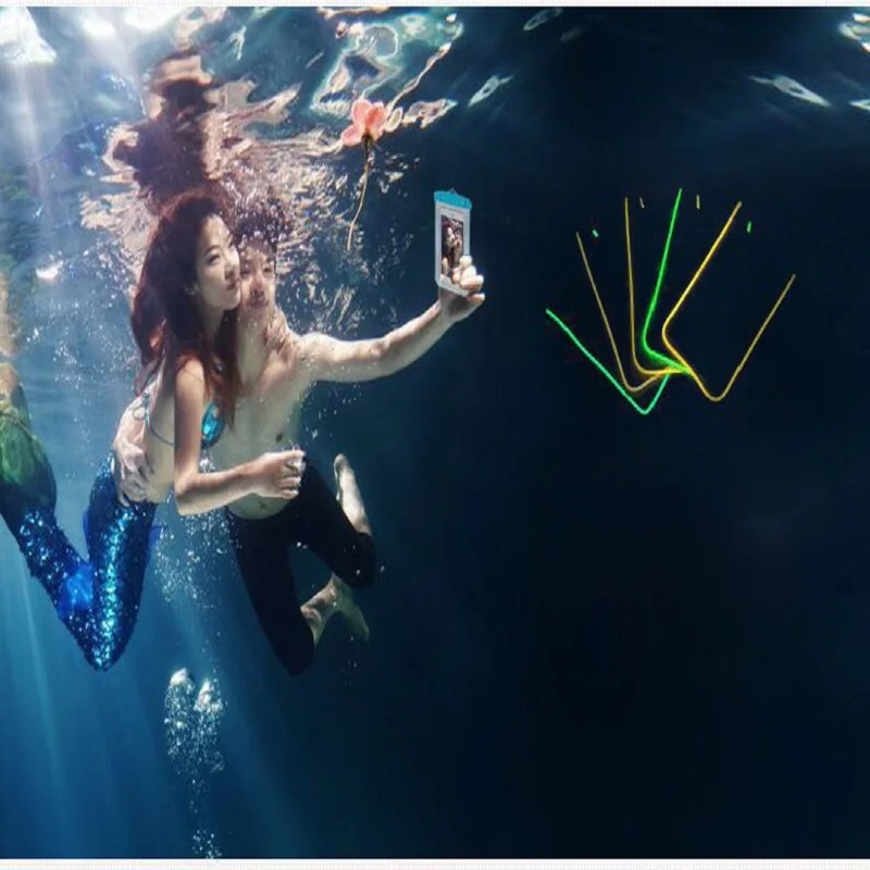 Водонепроницаемый чехол MESKEY для телефона сумка 6 0 &quot подводный светящийся iPhone