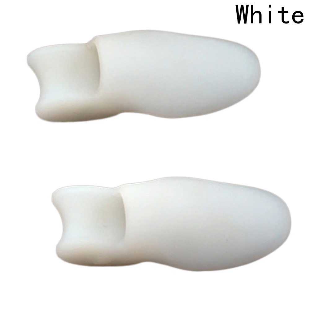 

1 Pair Single Hole Toe Correction Device Silicone Foot Hallux Valgus Orthosis Twist Toe Separator Protection Adult Foot Care