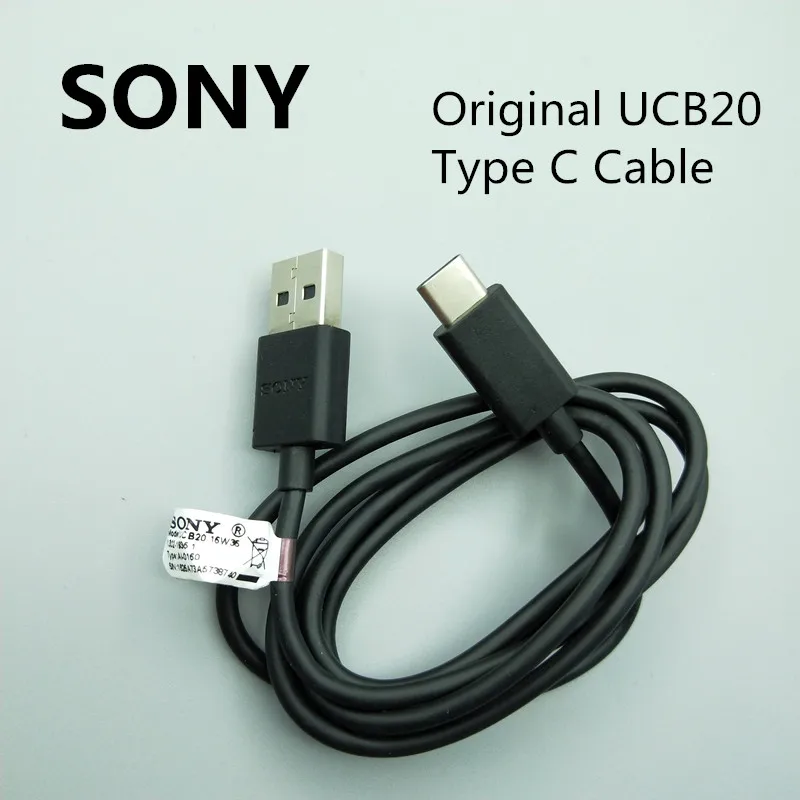 

Origina SONY USB Type C data Cable UCB20 for Xperia L1 XA1 ULTRA Plus XZ1 X COMPACT XZ Premium XZS fast quick charge Line cord