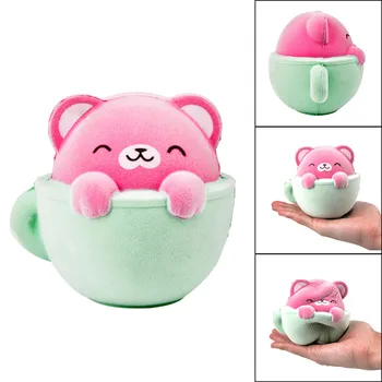 

Furry Cat Scented Slow Rising Squishies Toy Squishes Stress Relief Toy for Kids kawaii stationery wipes anti-stress D4