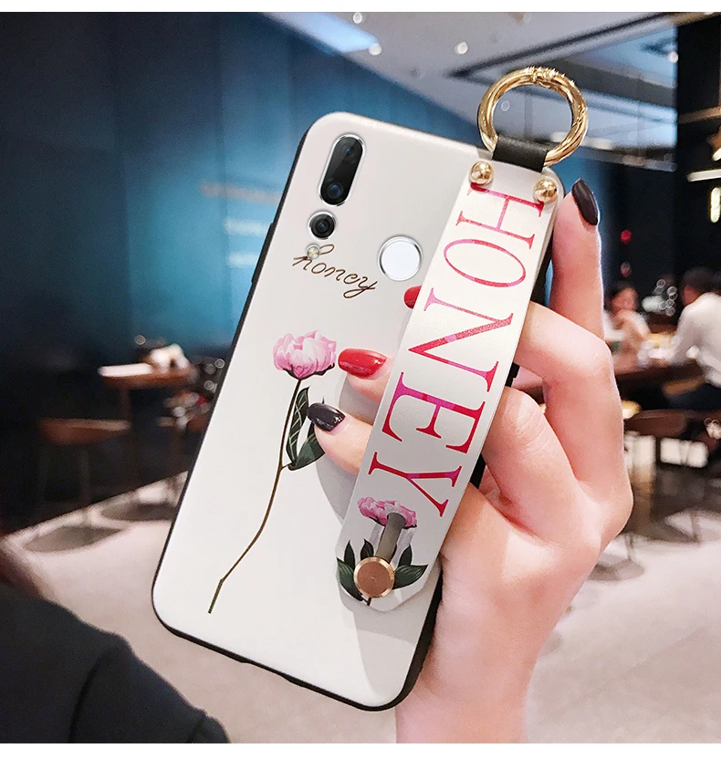 

Luxury Cute pattern Wristband Soft For huawei nova4 3i 3 3e 2i P20PRO P20lite mate20 lite honor 8X 9i 9lite10 play enjoy 9 8plus