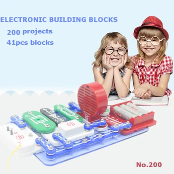 

Electronic Blocks Diy Kits Integrated Circuit Building Blocks Switch Circuit Model Kits Science Kids Toys 200