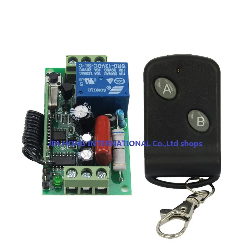 

220v 1ch rf wireless remote switch wireless light Lamp LED switch Receiver & AB key Transmitter 315/433 Remote ON OFF Controller