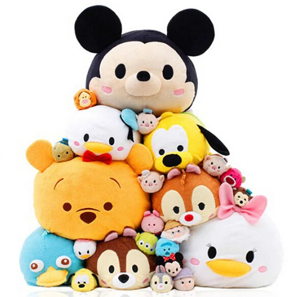 

Hot Sale 27 styles Mini TSUM TSUM Cartoon Minnie Mickey Lady Animal Stuffed Plush Toys Girls Gifts Phone Bag Decoration