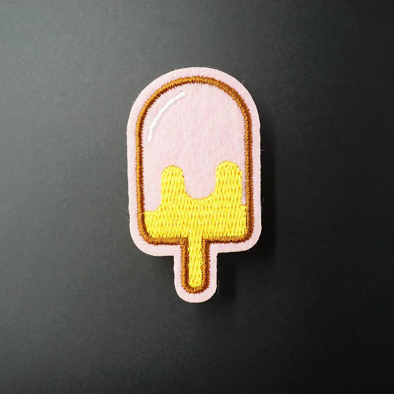 

Popsicle (Size:2.9X5.1cm) DIY Cloth Badges Patch Embroidered Applique Sewing Badge Clothes Stickers Apparel Accessories