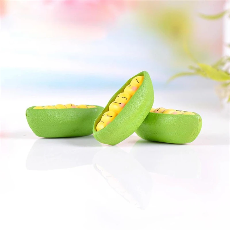   Resin Miniature Cute Peas DIY Craft Accessory Home Garden Decoration Accessories Wear-resistant Creative C0418#30             04