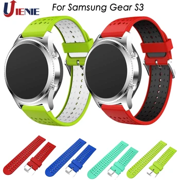 

Silicone Bracelet Strap Watch Band for Samsung Gear S3 Frontier Classic Wristband 22mm for Galaxy Watch 46mm Smart Watch Correa