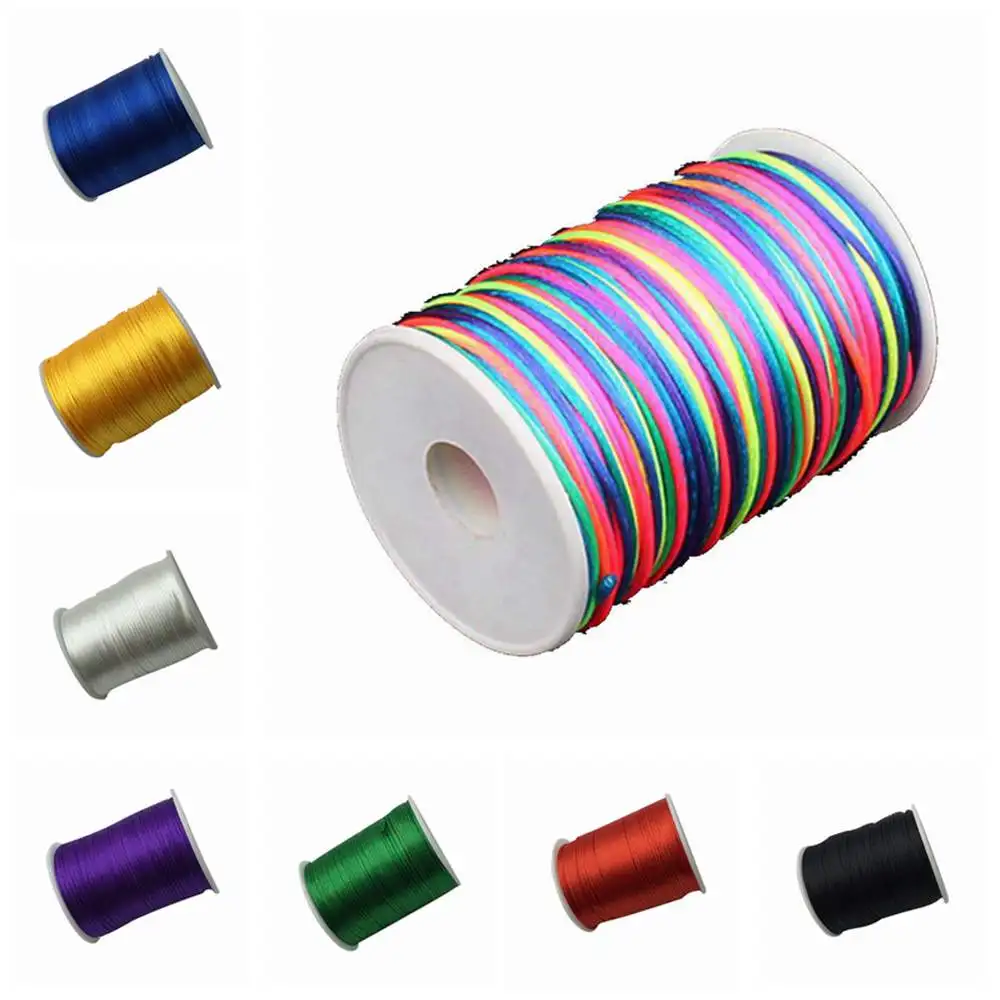 

100 Meter 1mm Chinese Knot Cord Embroidery Thread Floss Sewing Skein Craft For Cross Stitch DIY Handmade Accessories