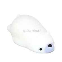 6 см 1 шт. коробка эластичный японский полярный медведь Mochi Squeeze Kawaii Белый разомкнутый мягкие коллекционные