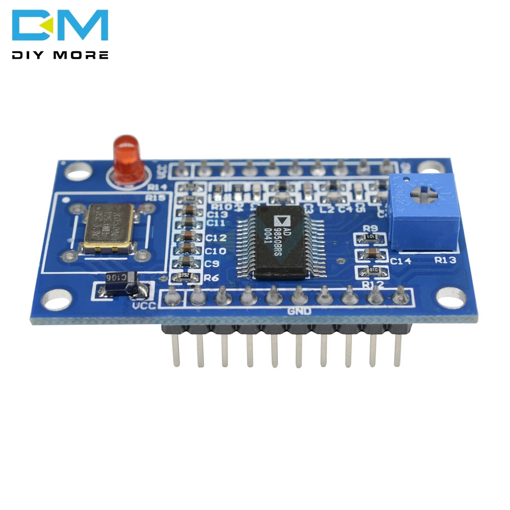 AD9850 DDS генератор сигналов модуль доска 0-40 МГц 2 Синусоидальная волна и 2 квадратных Волны выход тестовое оборудование TE439 DIY
