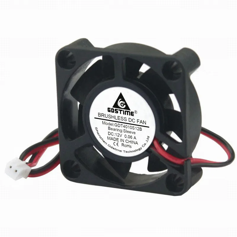 

Кулер Gdstime для ПК, 4 см, 12 В, 40x40x10 мм, 2 шт., 7 лопастей, 4010 А