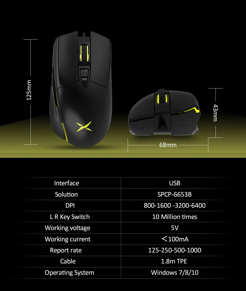 DELUX T11 дизайнерская клавиатура M522 оптическая проводная мышь Мыши dpi 6400 RGB светильник геймер ПК Клавиатуры Комбо для компьютера ноутбука