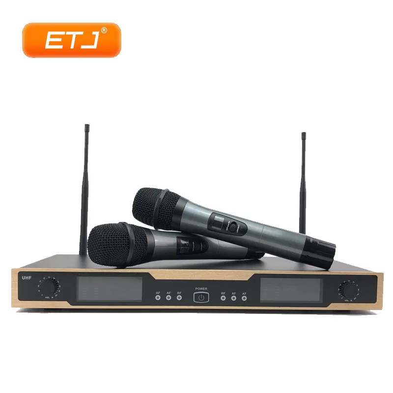 

Professional Wireless Microphone 2 Handheld Transmitter Beltpack VHF Wireless Microfone Z-1002