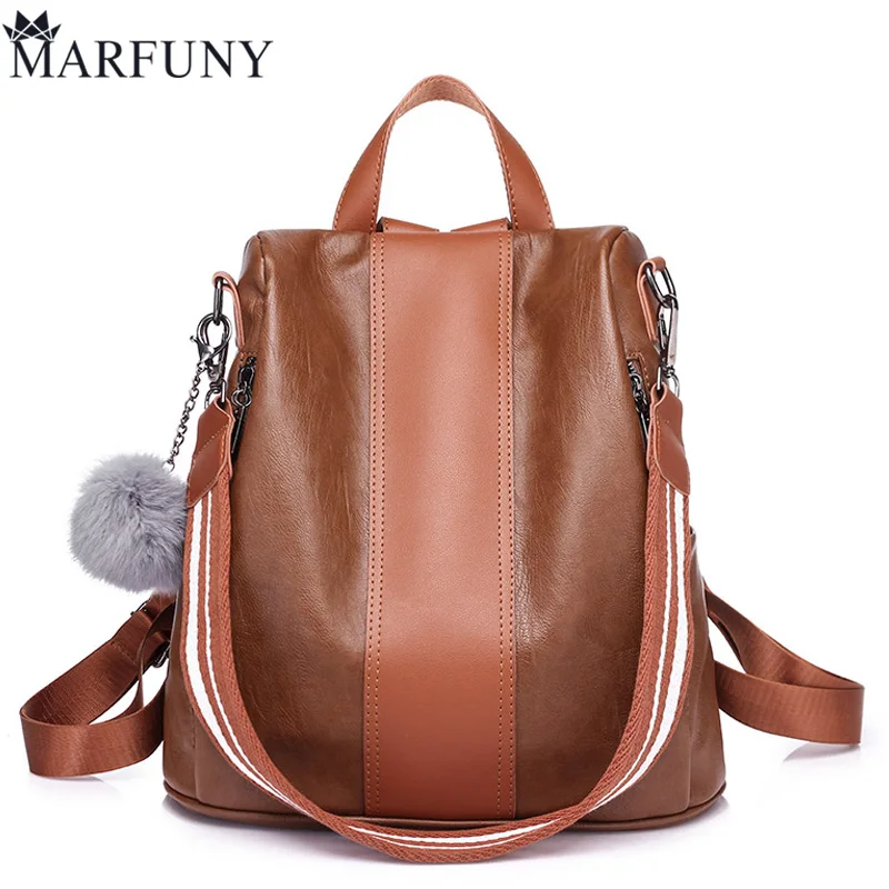 High Quality Pu Leather Backpack Women Patchwork Casual Daypacks Female Anti-Theft Backpacks For Teenage Girls Shoulder Bags Sac