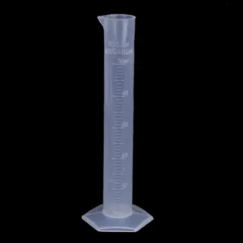 

Affordable 50 ml Transparent plastic graduated tube.