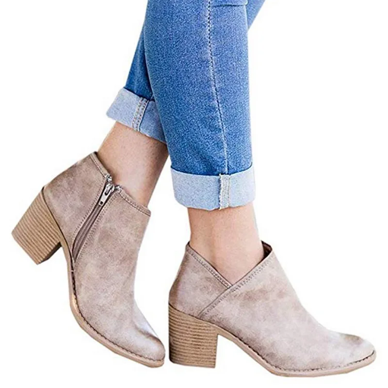 

Oeak 2019 Autumn New Fashion Simple Solid Color Low heels Women Retro Style Comfortable Large Size Casual Shoes Single Shoes
