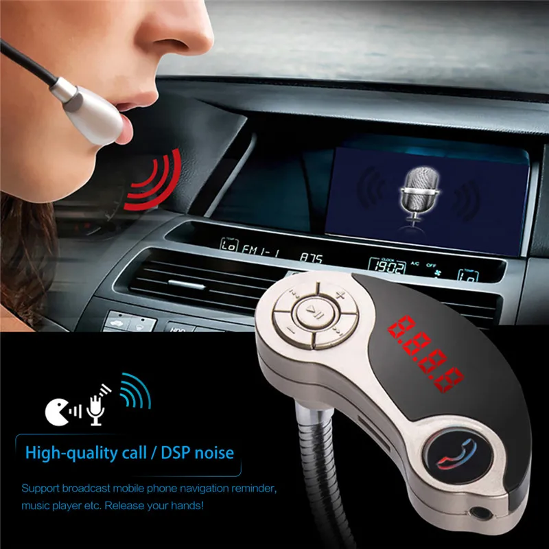 Wireless Car MP3 Audio Player Bluetooth FM Transmitter Hands Free LCD Screen USB Charger For Samsung HTC VIVO OPPO Meizu ZTE audio-player : image Wireless Car MP3 Audio Player Bluetooth FM Transmitter Hands Free LCD Screen USB Charger For Samsung HTC VIVO OPPO Meizu ZTE audio-player