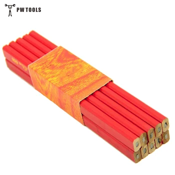 

10Pcs 175mm Flat Thick Refills Carpenter Pencils Builders Joiners Woodworking Craft Stationery for Woodworking Tools