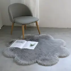 Мягкий пушистый круглый ковер ковры для гостиной ковер из искусственного меха детская комната длинные плюшевые ковры для спальни