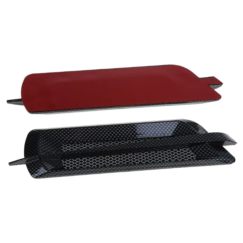 

2 Pcs Car Styling Chrome Grid Air Flow Fender Electroplate Car Side Vent Fender Protector Cover Sticker Car Body Decoration