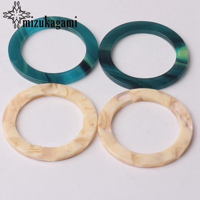 33*16 мм уксусная кислота Смола Подвески плоские гладкие полукруг для DIY серьги