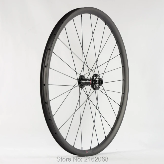 Top New 26/27.5/29er Mountain bike matt UD full carbon fibre disc brake Thru Axle wheelset carbon bicycle clincher rim MTB Free ship 11