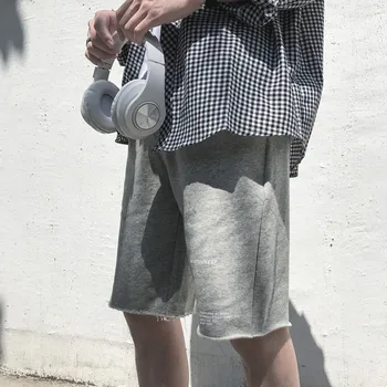 

Summer Loose Comfortable Casual Trend Sweatpants Youth Solid Color Men's Streetwear Wild Hip Hop Fashion Shorts