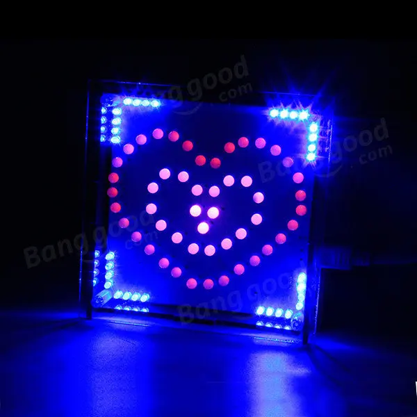 

DIY Full-color RGB Heart-shaped LED Flashing Kit Electronic Kit