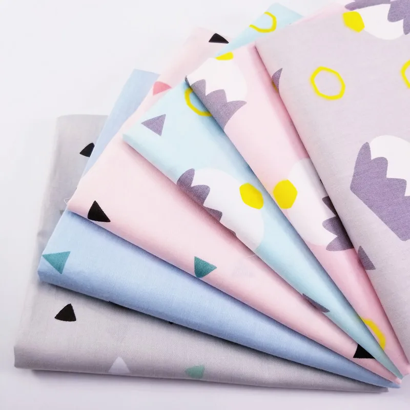 

Lovely Patterns Printed Cotton Patchwork Twill Fabric For Bedding Pillow Blanket Home Textile Crafts DIY Quilting Cotton Fabric