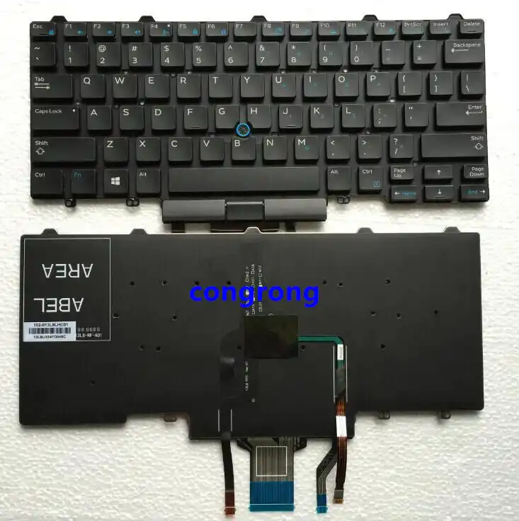 Английская клавиатура для DELL Latitude E3340 E5450 3340 E7450 L с подсветкой|Клавиатуры замены| |