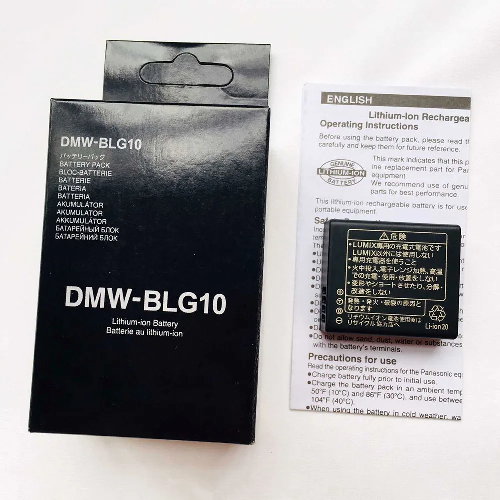 2 шт./лот 1025 мА/ч, DMW-BLG10 ДМВ BLG10 BLG10E Батарея/USB кабель для Panasonic Lumix DMC GF6 GF3 GF5 GX7 GX9 ZS110 ZS220 LX100 GX80 GX85 L10 Камера