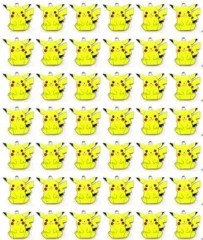 

Lots 100 pcs POKEMON Pikachu Metal Charms Pendants DIY Jewellery Making crafts