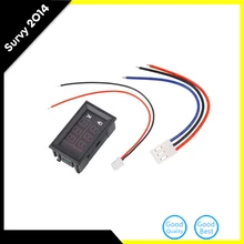 DC 100V 10A Voltmeter Ammeter Red LED Amp Dual Digital Volt Meter Gauge Analog Volt Ammeter 0.28″ Blue Red Dual Display