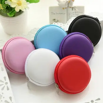 

7 Colors EVA Earphone Wire Box(Without Earphone) Data Line Cables Storage Box For Jewelry Container Organizer Coin Purse Box 8cm