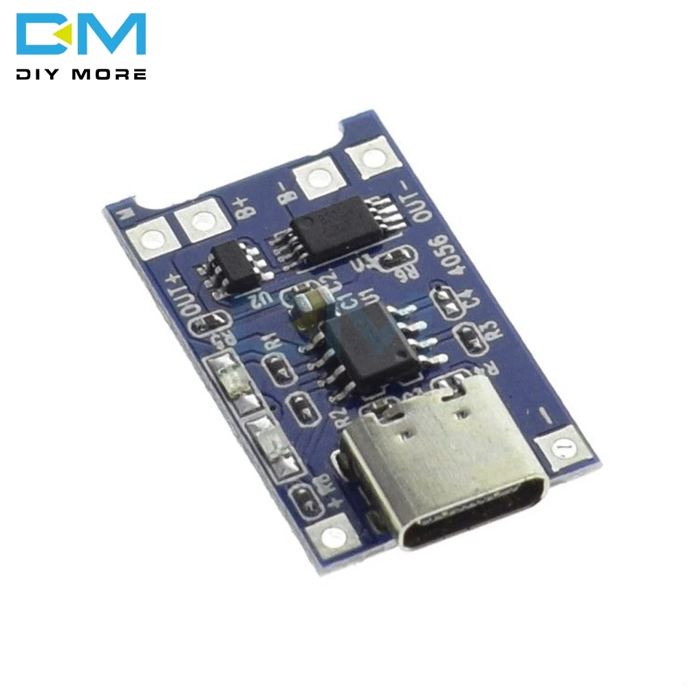 Зарядная плата с разъемом USB Type c/Micro/Mini 5 В 1A 18650 TC4056A литиевая батарея зарядная