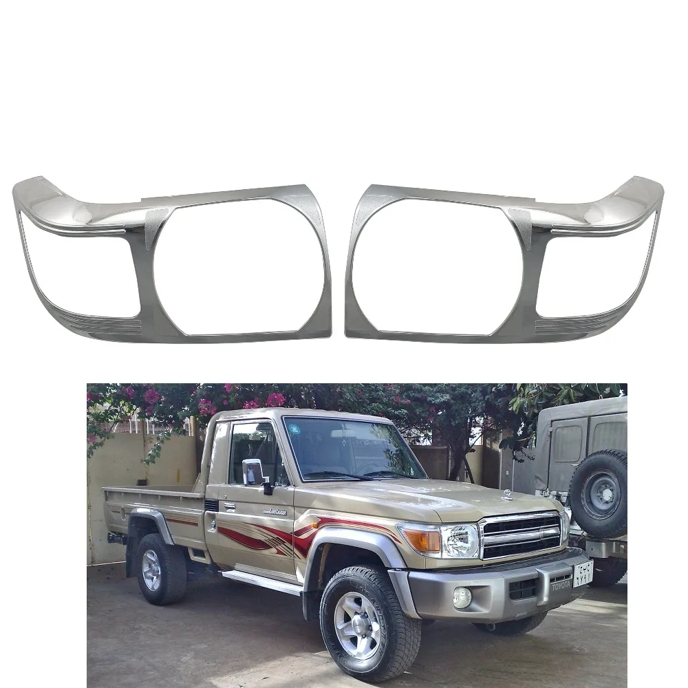 Внедорожник/звукосниматель для Toyota Land Cruiser FJ70 FJ73 FJ78 FJ79 головной свет лампы Крышка отделка Рамка протектор стикер автомобиль Стайлинг аксессуар