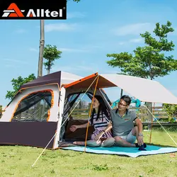 Alltel Новое поступление 2-3-4 человек автоматическая непромокаемая, семья вождения, открытый двойной слой палатки с удлиненной тент