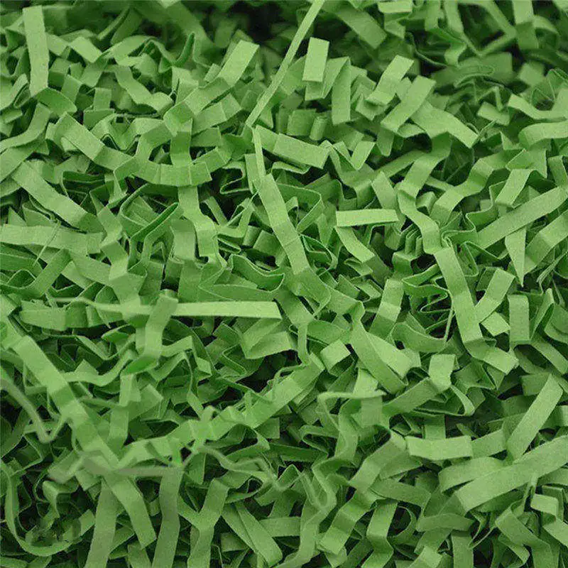 1000 г сморщенная нарезанная бумага Shred наполнитель для подарочной упаковки корзина для хранения крафт постельные принадлежности ювелирные изделия Упаковка Дисплей Аксессуары - Цвет: Green